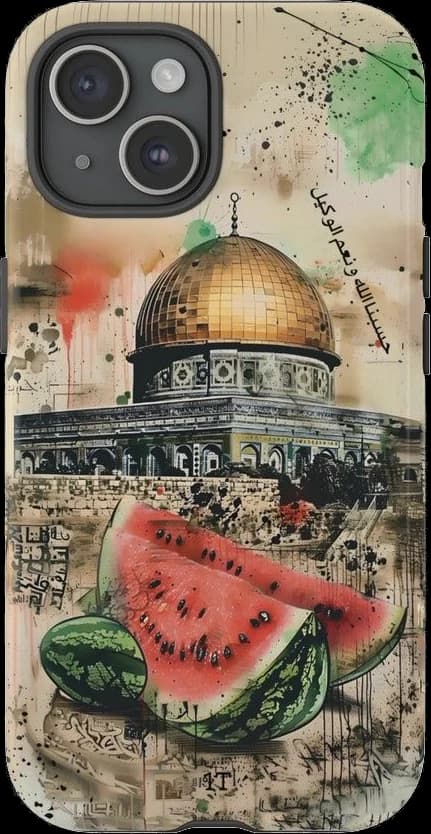 غطاء هاتف — القدس والبطيخ