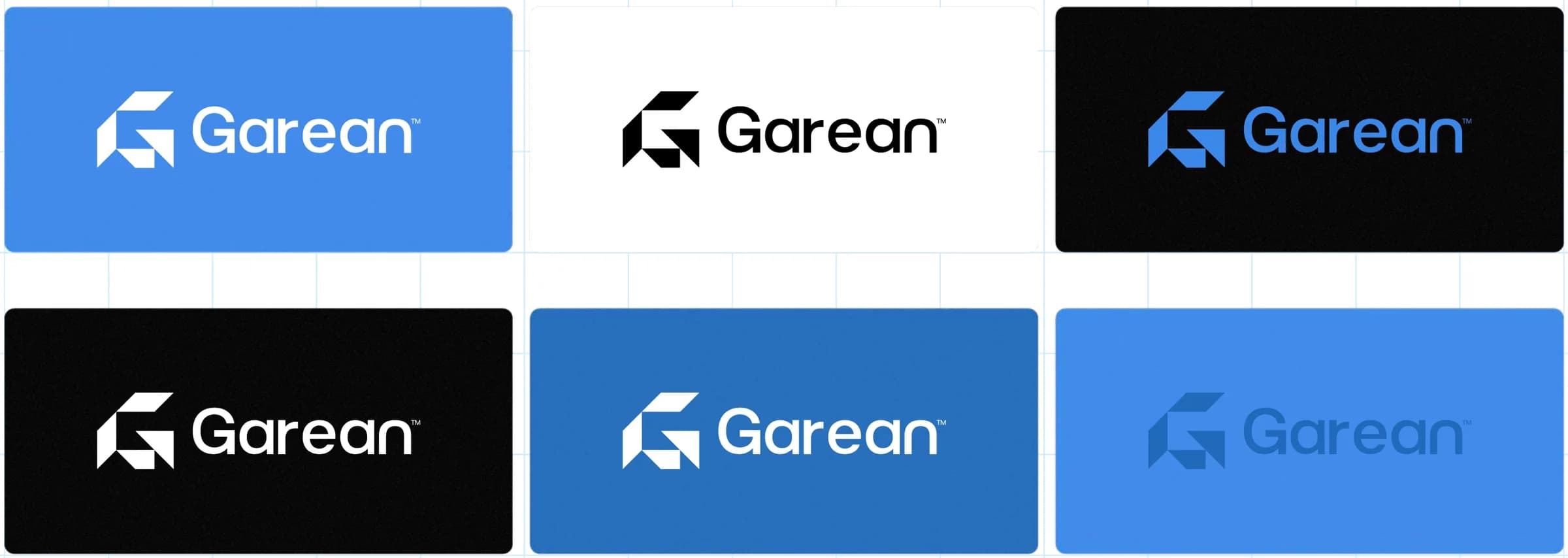 نسخ شعار Garean على خلفيات مختلفة